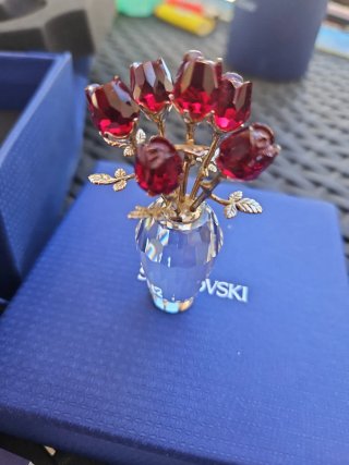 Swarovski Bouquet Rose Cristallo