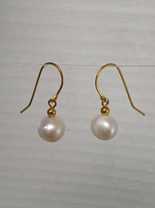 Pendientes Perlas Barrocas Agua Dulce Irregulares