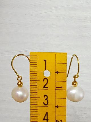 Pendientes Perlas Barrocas Agua Dulce Irregulares