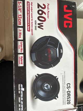 Altavoces coche JVC 40w rms 5-1/4” 13 cm cs-dr520