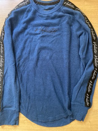 Jersey Hollister Azul Manga Larga