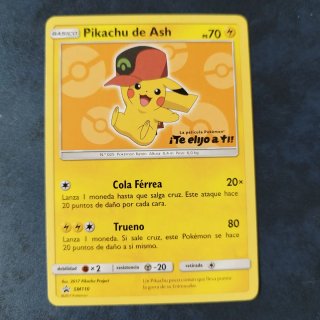 Lote 6 Cartas Pokémon Pikachu de Ash Promo