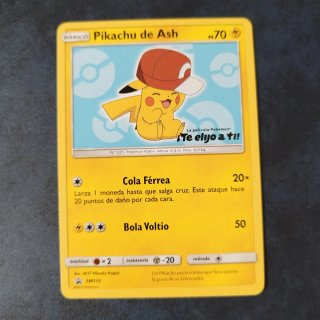 Lote 6 Cartas Pokémon Pikachu de Ash Promo