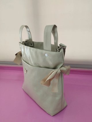 Bolso Carrito Bebé Perforado Beige