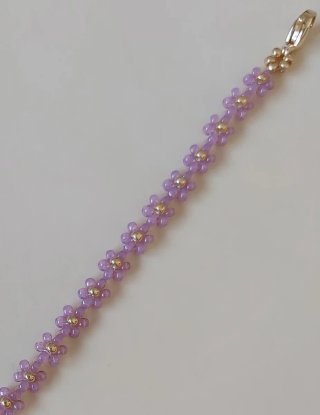 Pulsera, Bisutería, Verano. Lila, Morado.