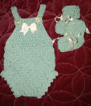 Conjunto bebé algodón tejido