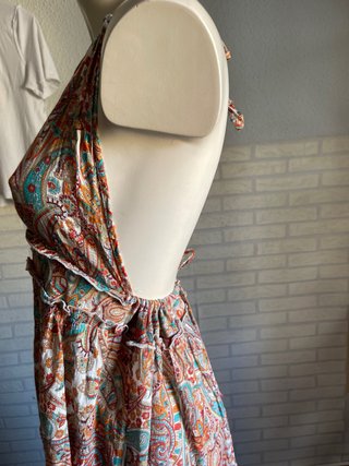 Vestido Largo Calzedonia Estampado Talla M
