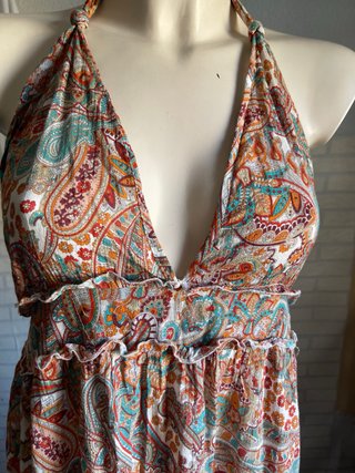 Vestido Largo Calzedonia Estampado Talla M