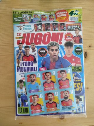 Revista Jugón Mundial 2026 Cromos España