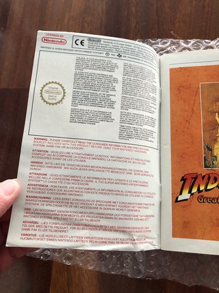 Manual Indiana Jones Greatest Adventures PAL EUR