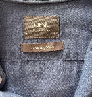Camisa Uniqlo Hilo Azul Talla M
