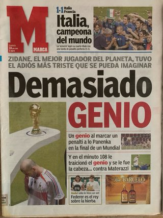 Lote 4 periódicos finales Mundial fútbol