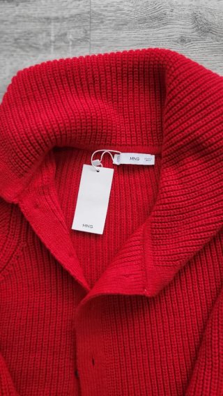 Jersey rojo de punto para mujer marca mango