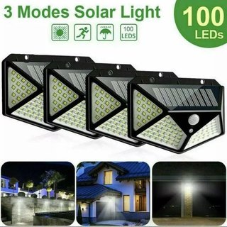 6 Faretti Solari LED 100W con Sensore Movimento