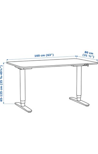 Escritorio Elevable IKEA Negro
