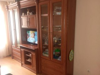 Armario Solan madera y cristal