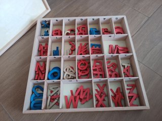 Letras de madera Montessori. NO ENVIOS