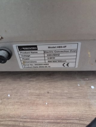 Horno industrial pequeño