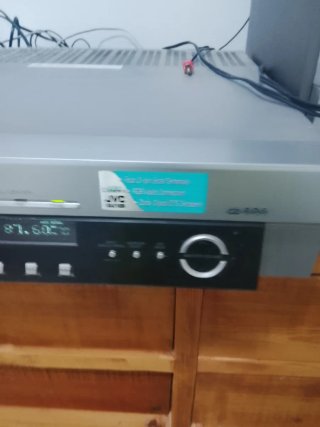 Amplificador JVC Plata y Negro