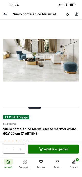 Baldosas Artens Marmi White 120x120