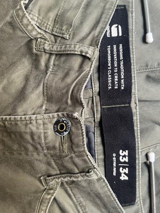 Pantalones cargo G-Star RAW militar verdes Talla L