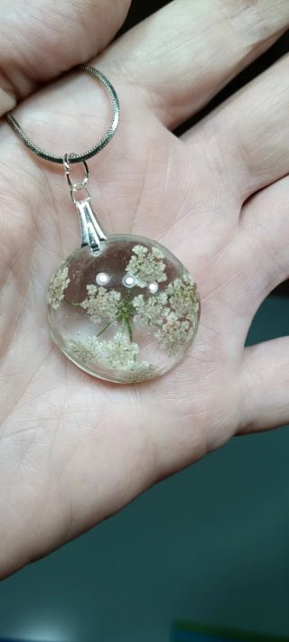 Colgante Diente de León o flor de zanahoria