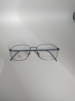 Gafas Valentino Montura Negra y Plateada