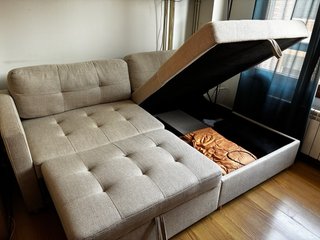 Sofá modular beige poco uso