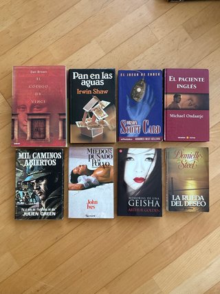 Lote de 8 novelas de autores internacionales