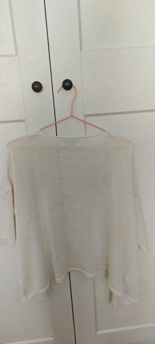 Chaqueta de punto blanca talla L