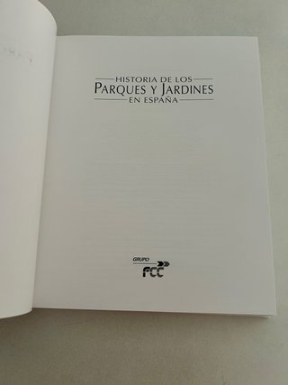 HISTORIA DE LOS PARQUES Y JARDINES EN ESPAÑA Nuevo