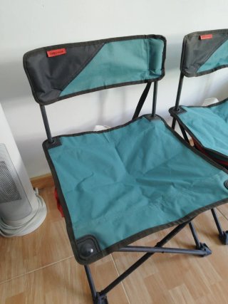 2 Sillas de camping Quechua plegables