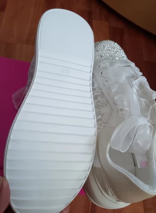 Zapatillas Elmily Bridal Blancas Talla 37!!!