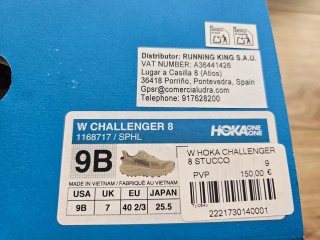 Zapatillas Hoka Running Blancas y Naranja
