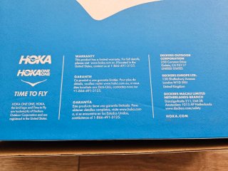 Zapatillas Hoka Running Blancas y Naranja
