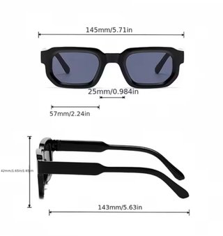 Gafas de Sol Unisex Negras y Naranjas