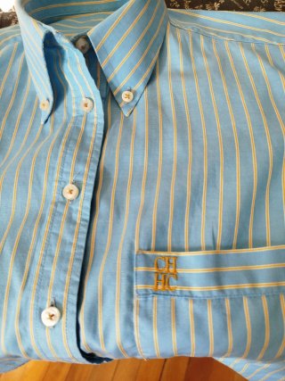 Camisa Carolina Herrera Talla 38 Rayas