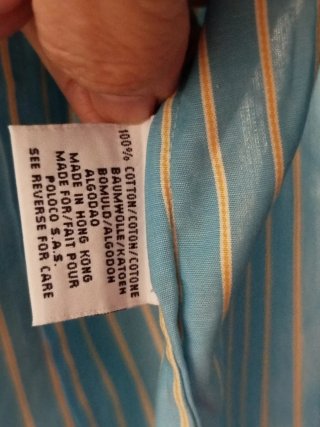 Camisa Carolina Herrera Talla 38 Rayas