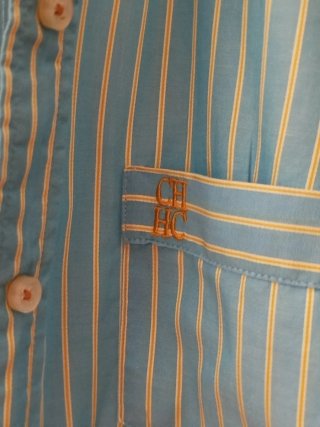 Camisa Carolina Herrera Talla 38 Rayas