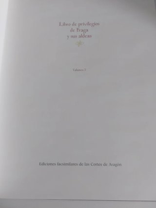 Libro de privilegios de Fraga y sus aldeas