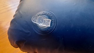 Almohada Camping Hinchable Azul