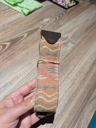 Cinturón Silbon Piel Tejido Étnico Nuevo
