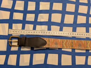Cinturón Silbon Piel Tejido Étnico Nuevo