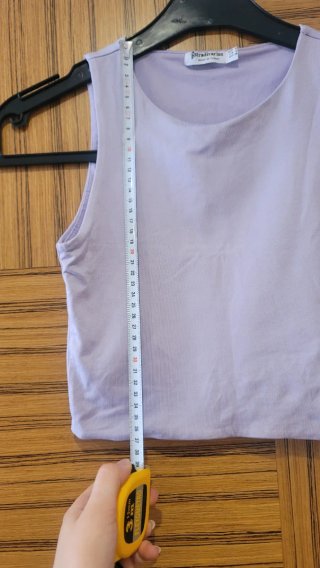 Top crop lila Stradivarius