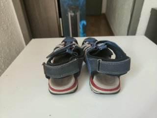 Sandalias Geox niño azul y gris