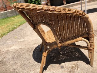 Silla infantil de mimbre