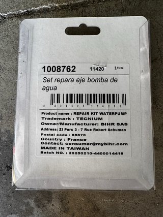 Kit Reparación Bomba Agua derbi euro 3 y 4