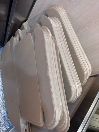 100 Cajas Autoarmables Kraft plegables