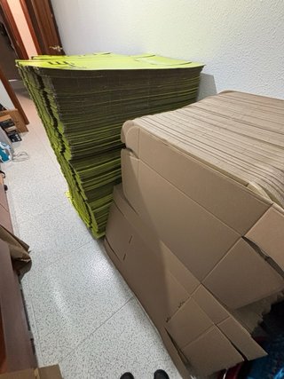100 Cajas Autoarmables Kraft plegables