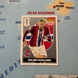 Haaland extra sticker versión Plata Mundial 2026